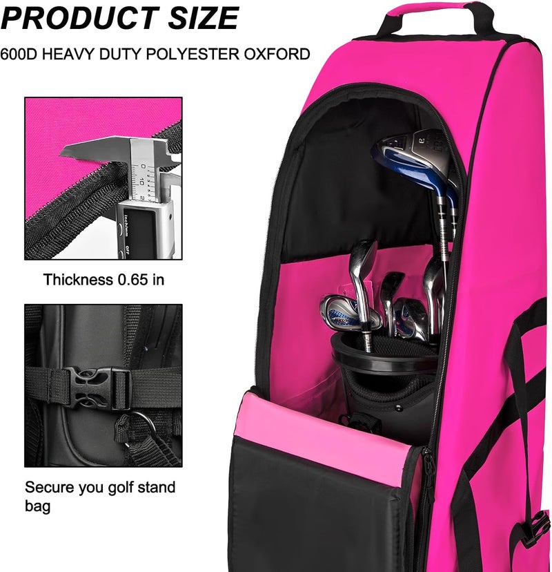 Goloni Golf Travel Bag with Wheels, Golf Travel Case for Airlines, 900D Heavy Duty Oxford Wear-Resistant Soft-Sided - Image 5